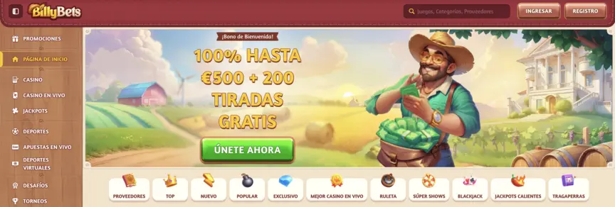 billybets casino sin licencia